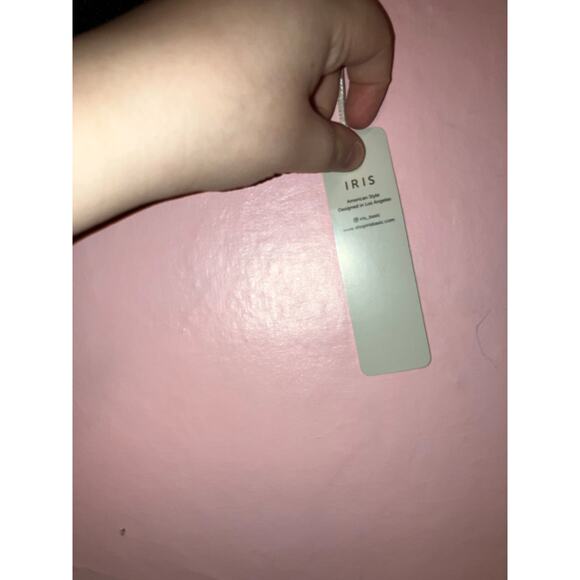 NWT IRIS Black Sparkle Bustier Crop Top/ Bra Top Size Large - Picture 3 of 9